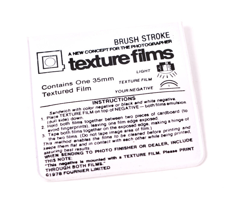 Darkroom 35mm Texture Screen for Darkroom Printing, Brush Stroke Pattern