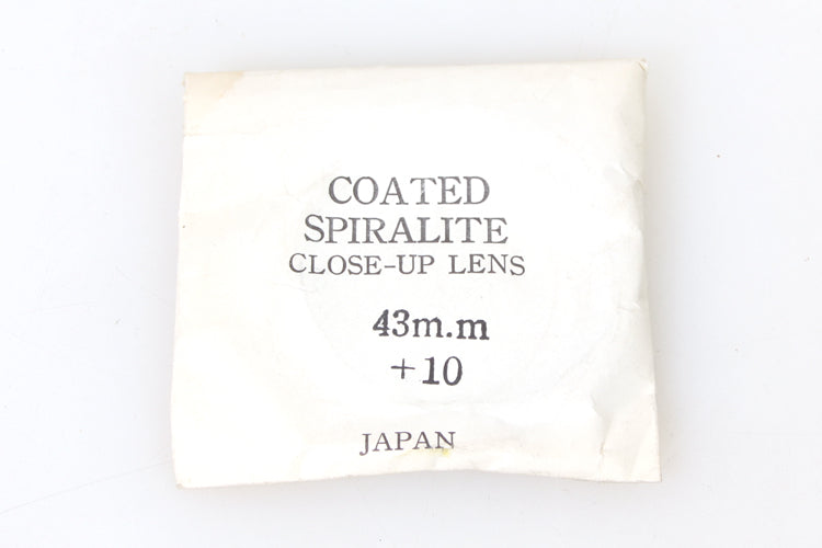 COATED SPIRALITE 43MM CLOSEUP LENS GLASS NEW +10