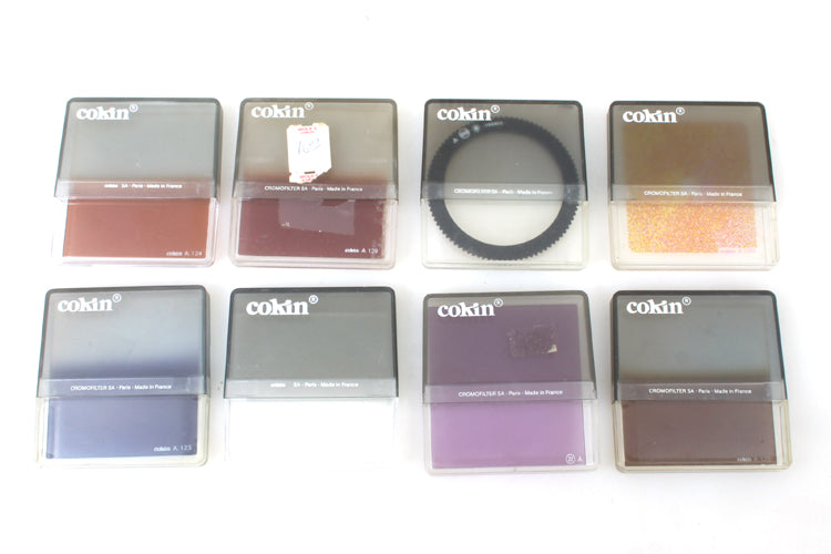 Filter Lot 8 Cokin Diffuser Blue Color Diff Star Grad Yellow Pink Blue Brown