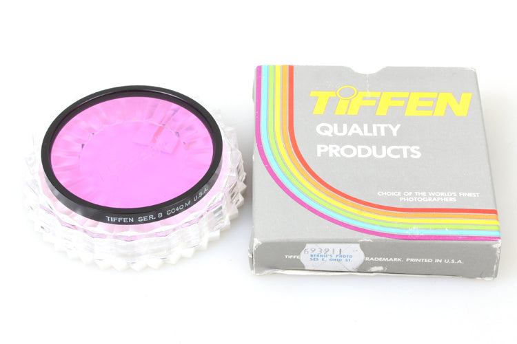 Series 8 Cc40m Tiffen Magenta Round Glass Filter New in Box