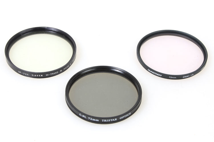72mm Filters (3) Polarizer Uv/haze Sky