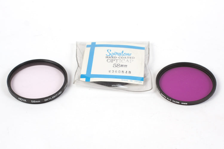 58mm Filters (3) Sky Purple Fld Opticap