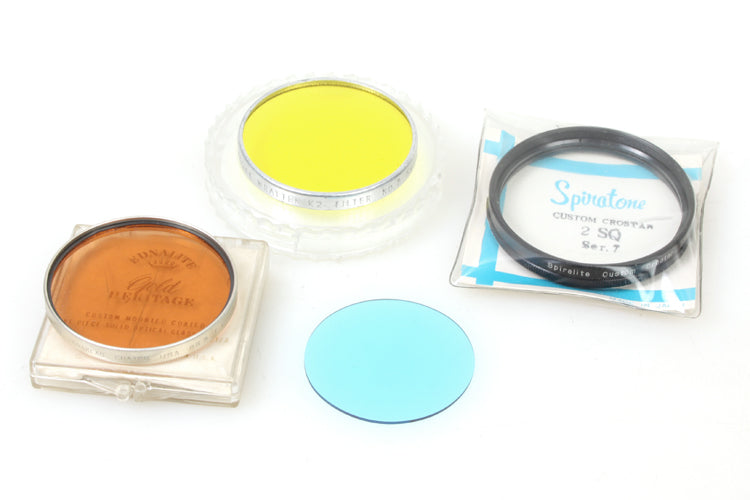 Series VII (7) Filters (4) Star Yellow Lt Blue Orange 85b