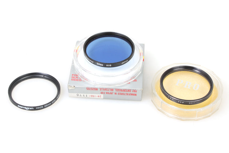 55mm Filters 3 Uv Blue 80b Close Up +1