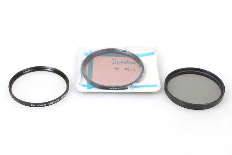 77mm Filters (3) Polarizer Uv/haze Fld