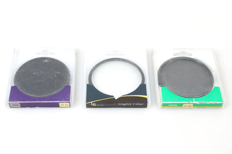 77mm Filters (3) Polarizer Neutral Density Uv/haze
