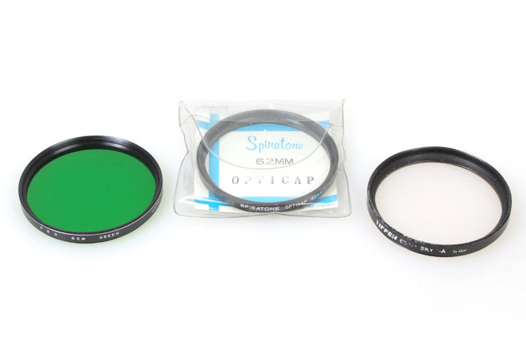 62mm Filters (3) Sky Green Opticap