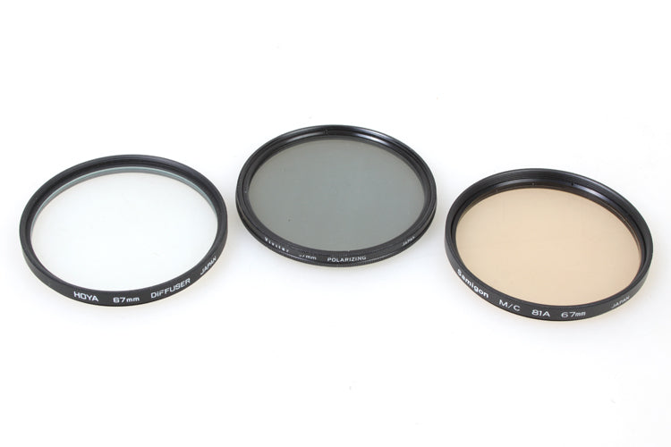 67mm Filters (3) Polarizer 81a Diffuser