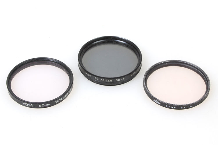 52mm Filters (3) UV Sky Polarizer