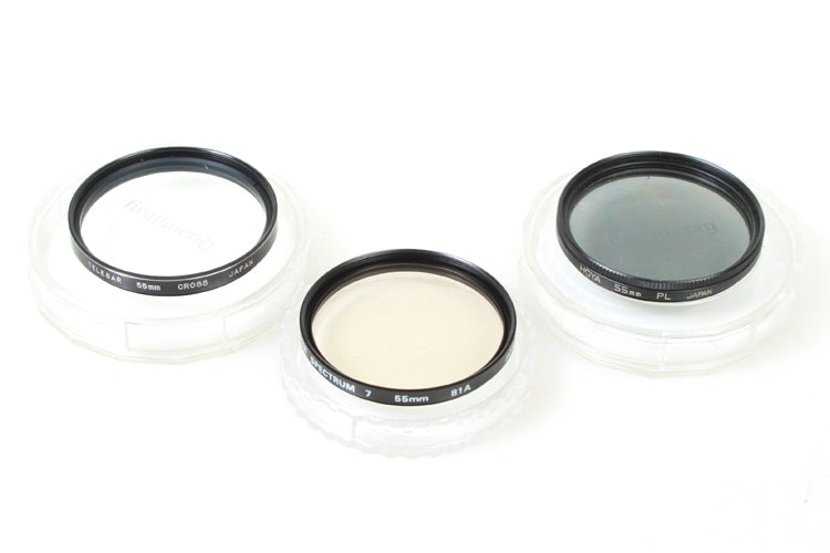 55mm Filters (3) Polarizer 81a Star