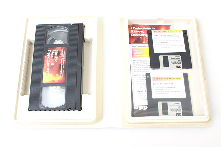American Re-insurance Company Guide to Arson Investigation Vhs & 3m Disks