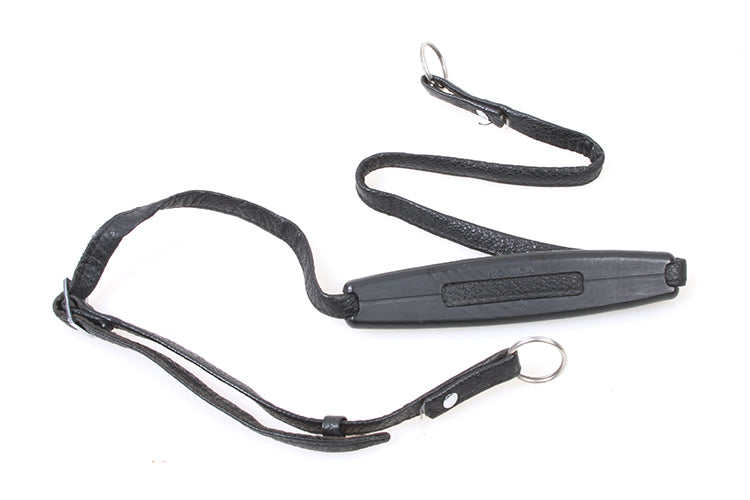 Camera Strap Vintage Black Leather 1970s