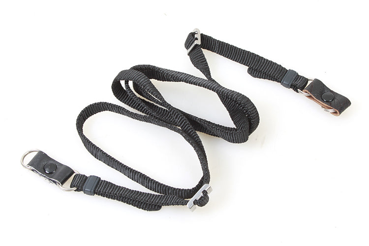 Thin Black 1970s Strap w? Strap Protectors