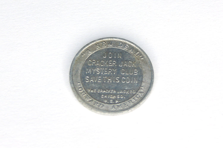 Token - Cracker Jack Coin - Franklin D. Roosevelt - 25 Mm Aluminum Nm President