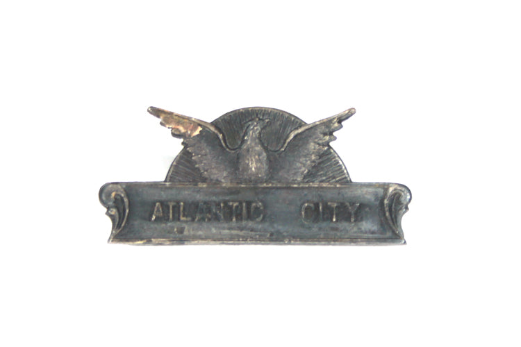Atlantic City Eagle Pin Metal Vintage
