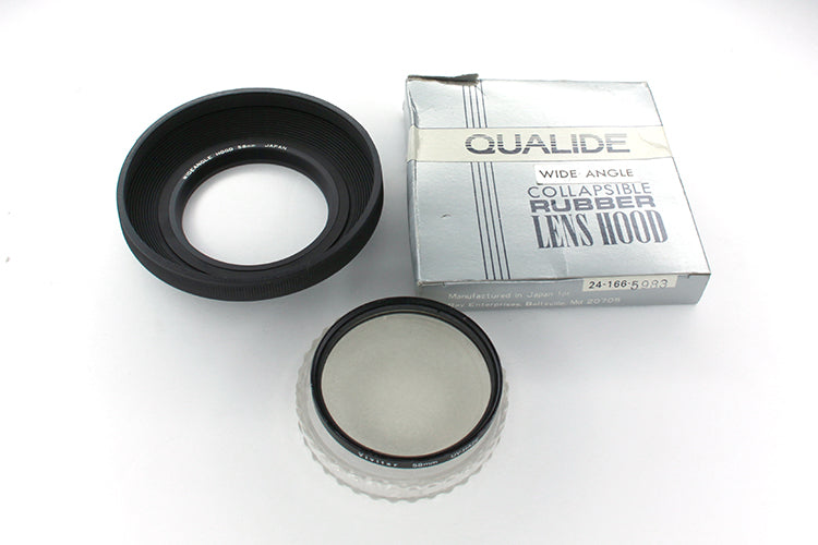 58mm Wide Angle Lens Hood & Uv Filter New
