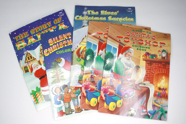 Santas Coloring Books Lot 5