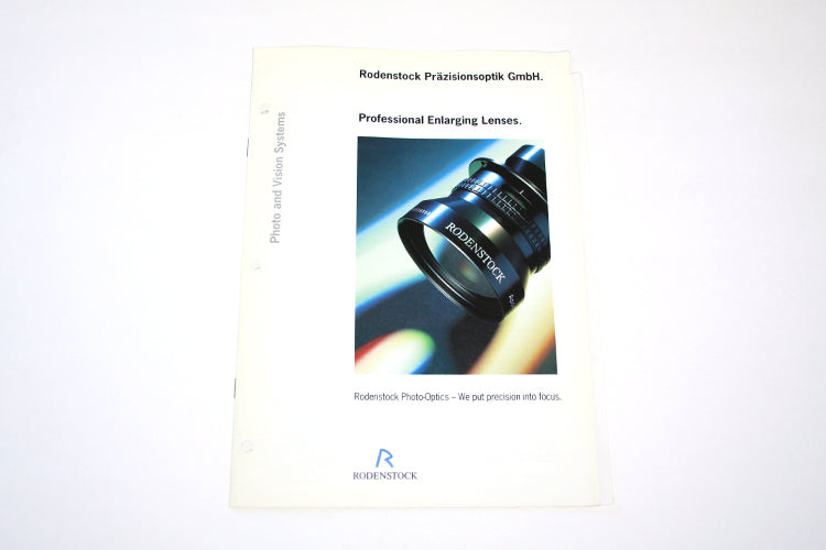 Enlarger Lenses Rodenstock Brochure