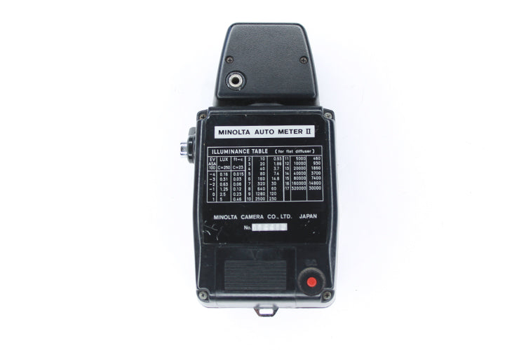 Auto Meter Ii Minolta Analog Based Reflected & Incident Light Meter
