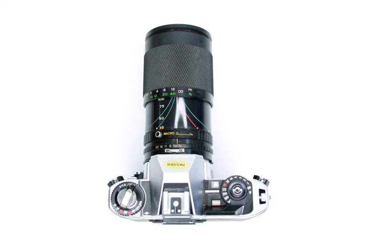 Fg-20 Film Camera Nikon W 35-140 Zoom Macro Lens Tested Working