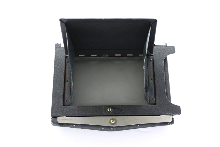 Speed Graphic Ground Glass Flash Spring Back & Hood Graflex 2 1/4 X 3 1/4 Inch