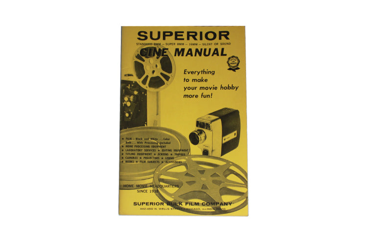 Cine Camera Manual By Superior, Vintage