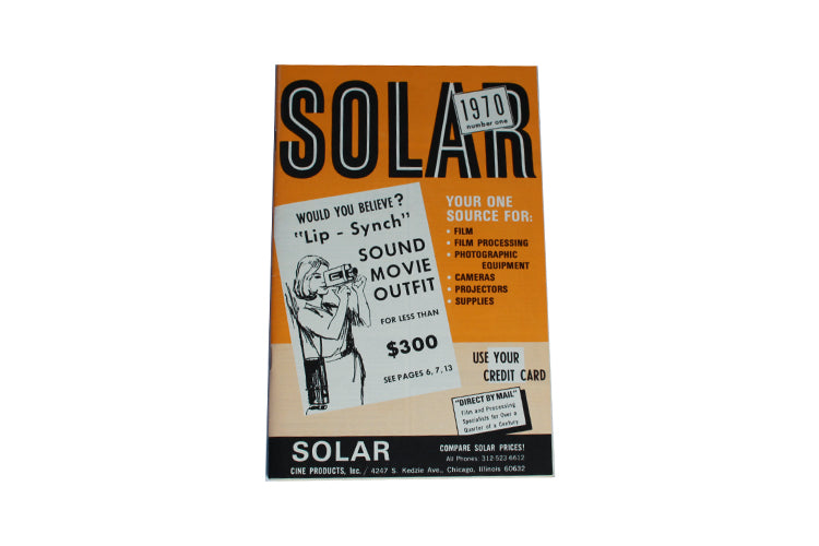 1970 Solar Cine Products Catalog No. 1