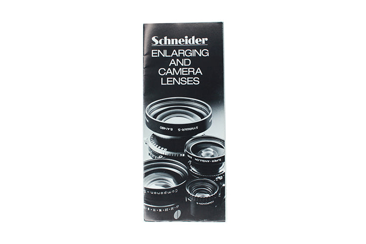 Schneider Enlarging And Camera Lenses Brochure