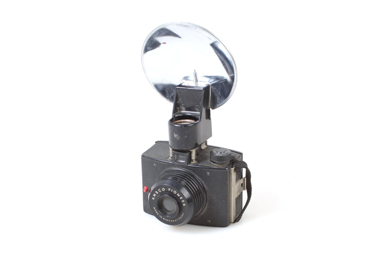 Ansco Pioneer Camera With Flash Attachment