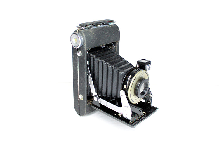 No. 1A Pocket Kodak Art Deco Bellows Camera W/ Original Stylus Pen