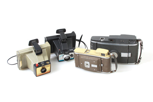 Lot of 4, Vintage Polaroid Cameras