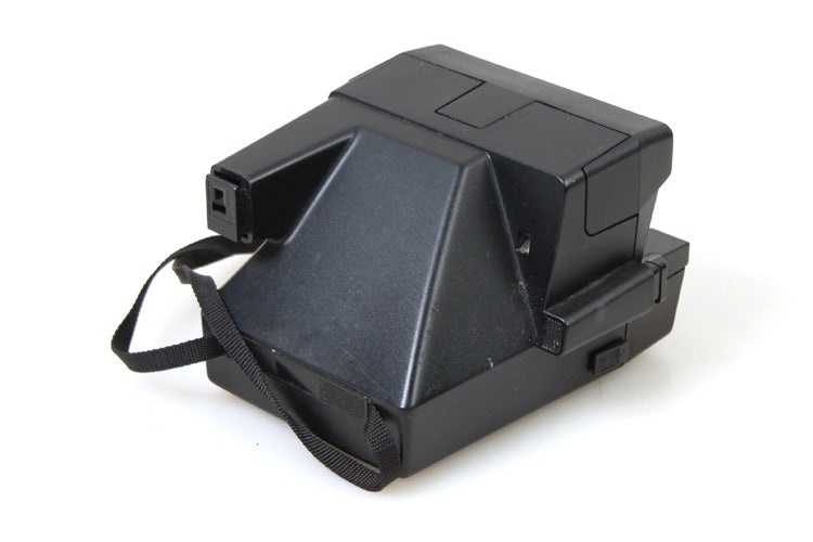 Vintage One Step Polaroid 600 Film Instant Camera & Strap Rainbow Black