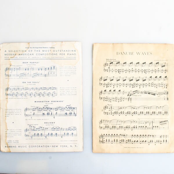 Danube Waves Piano Book//Composition Book//Music Book//Sheet Music