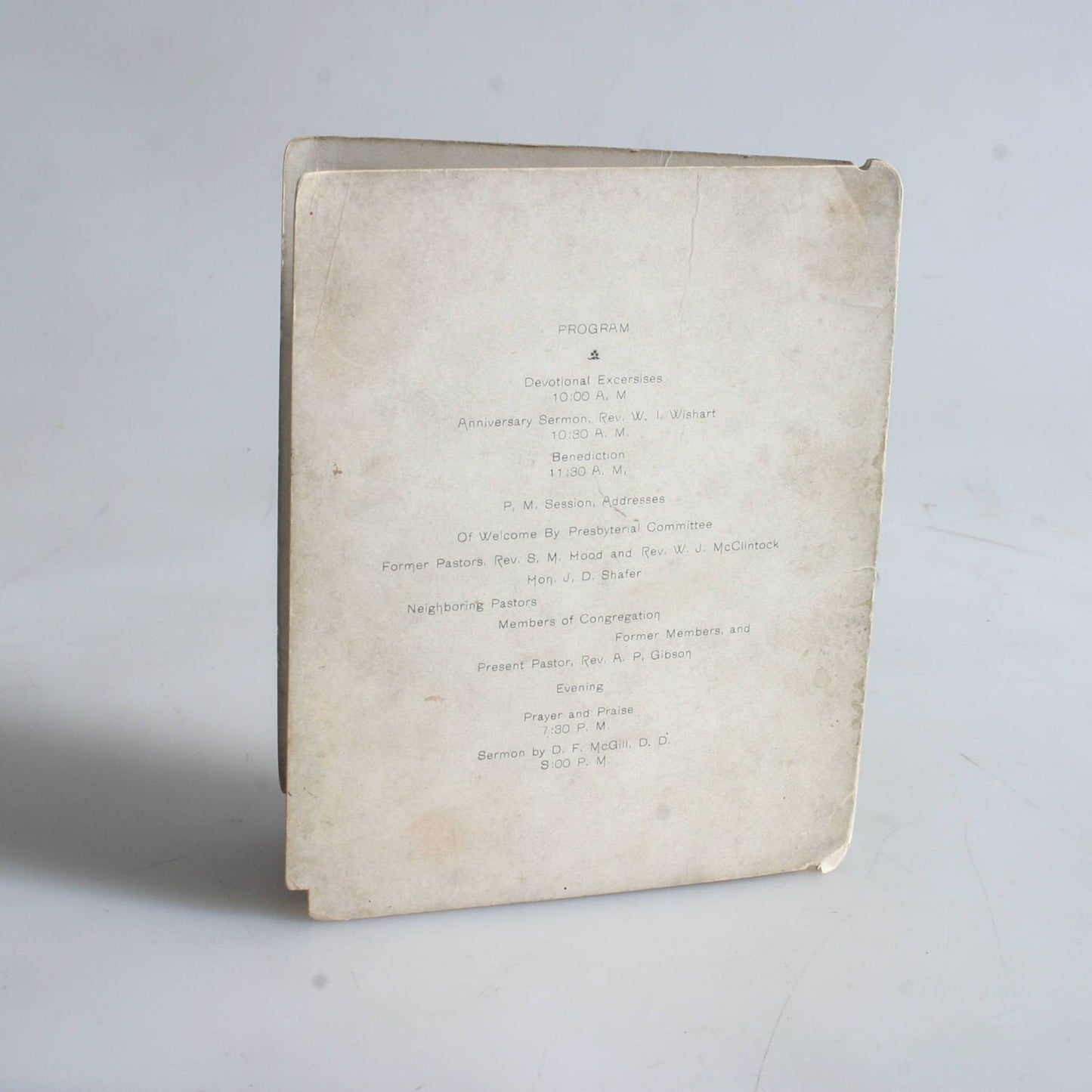 Vintage Antique 1902 Invitation//Presbyterian Church//100 Year Anniversary//Memorabilia