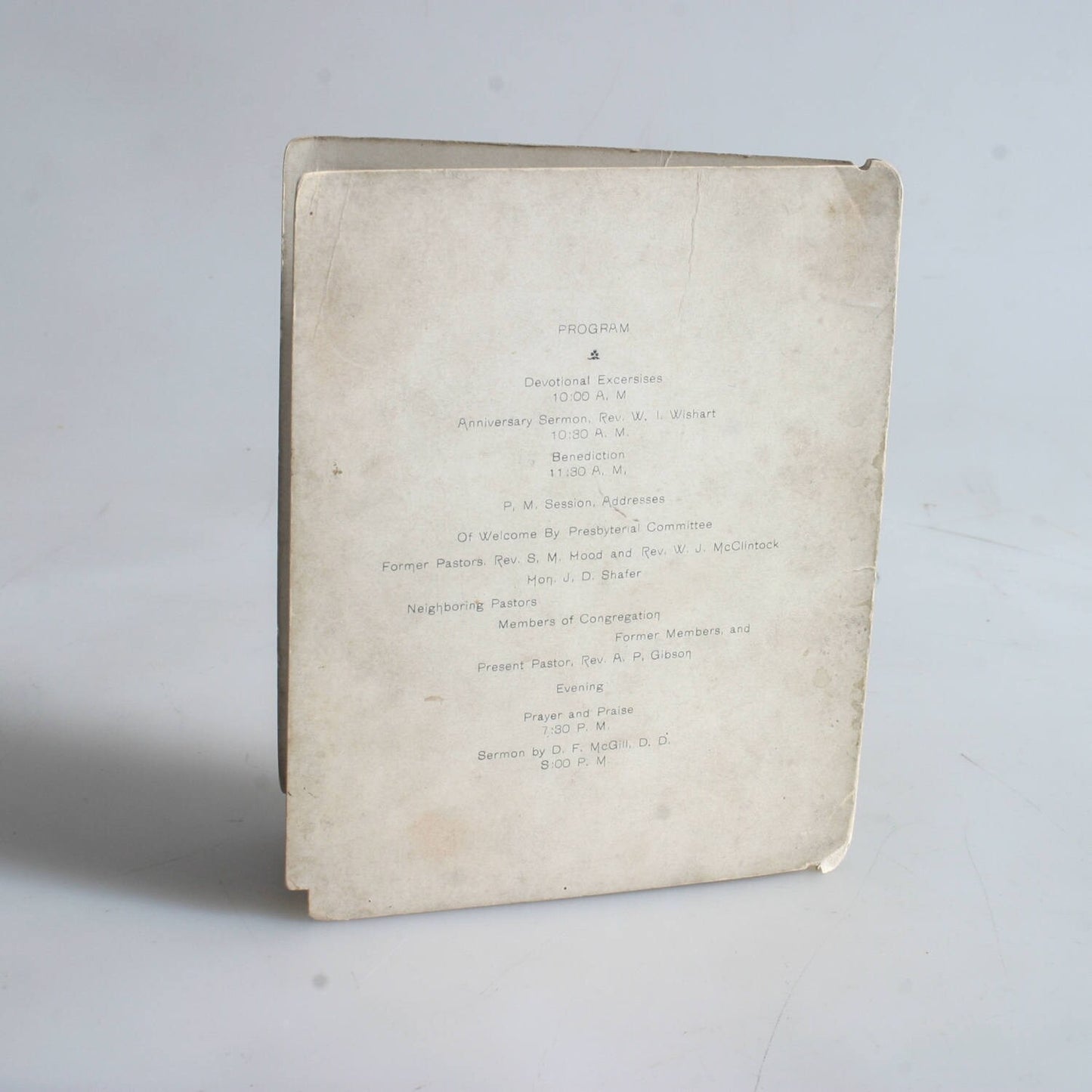 Vintage Antique 1902 Invitation//Presbyterian Church//100 Year Anniversary//Memorabilia