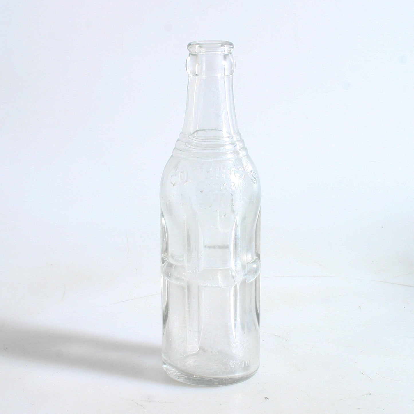 Vintage Soda Bottle//Clear Glass Bottle//Collectible Glass