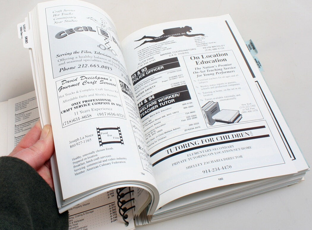 N.Y. Production Guide for Motion Picture Industry//Educational Book