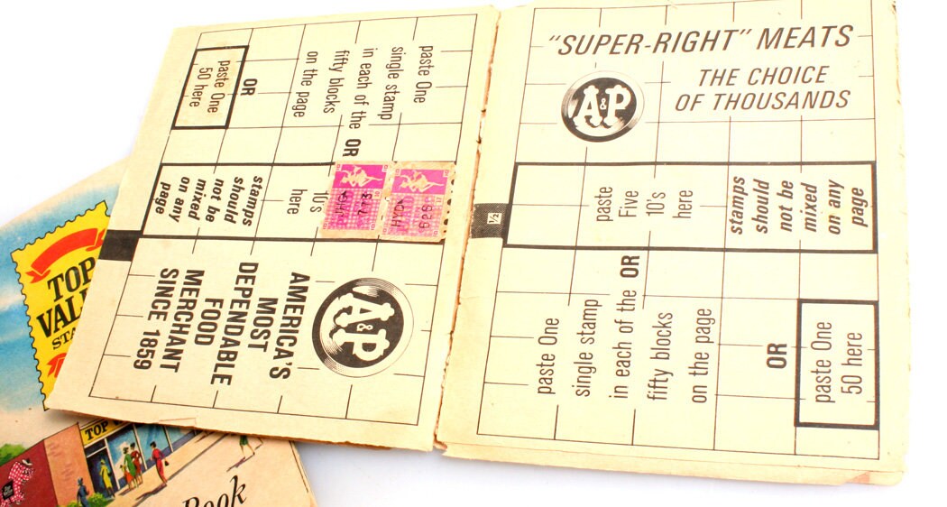 Vintage Trading Stamps//Plaid Stamps//Saver Stamps//Green Stamps//1800s Stamps