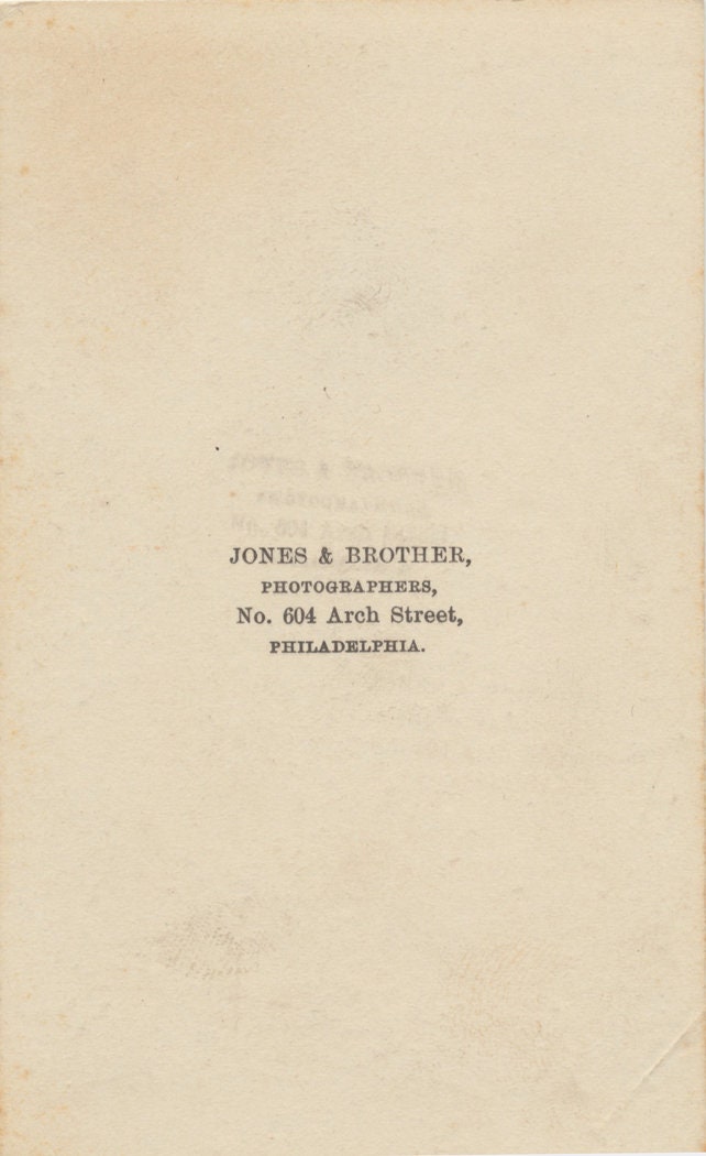 Strapping Man w/ Well Kept Hair and Smoldering Gaze. CDV. Philadelphia, PA, USA.