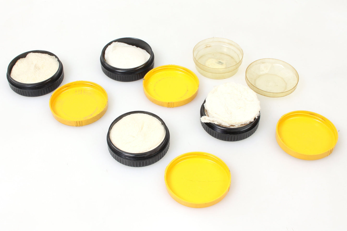 Kodak Original Yellow / Black Containers and Clear Container, Lot of 5