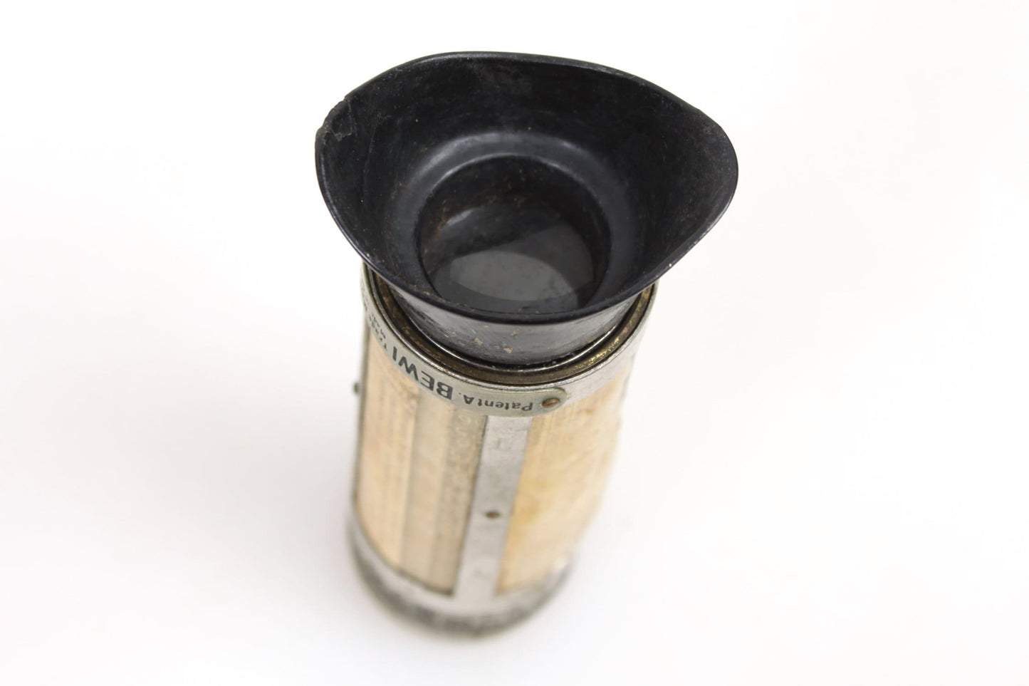 Steampunk Art Deco Photo Meter Cage in Leather Case