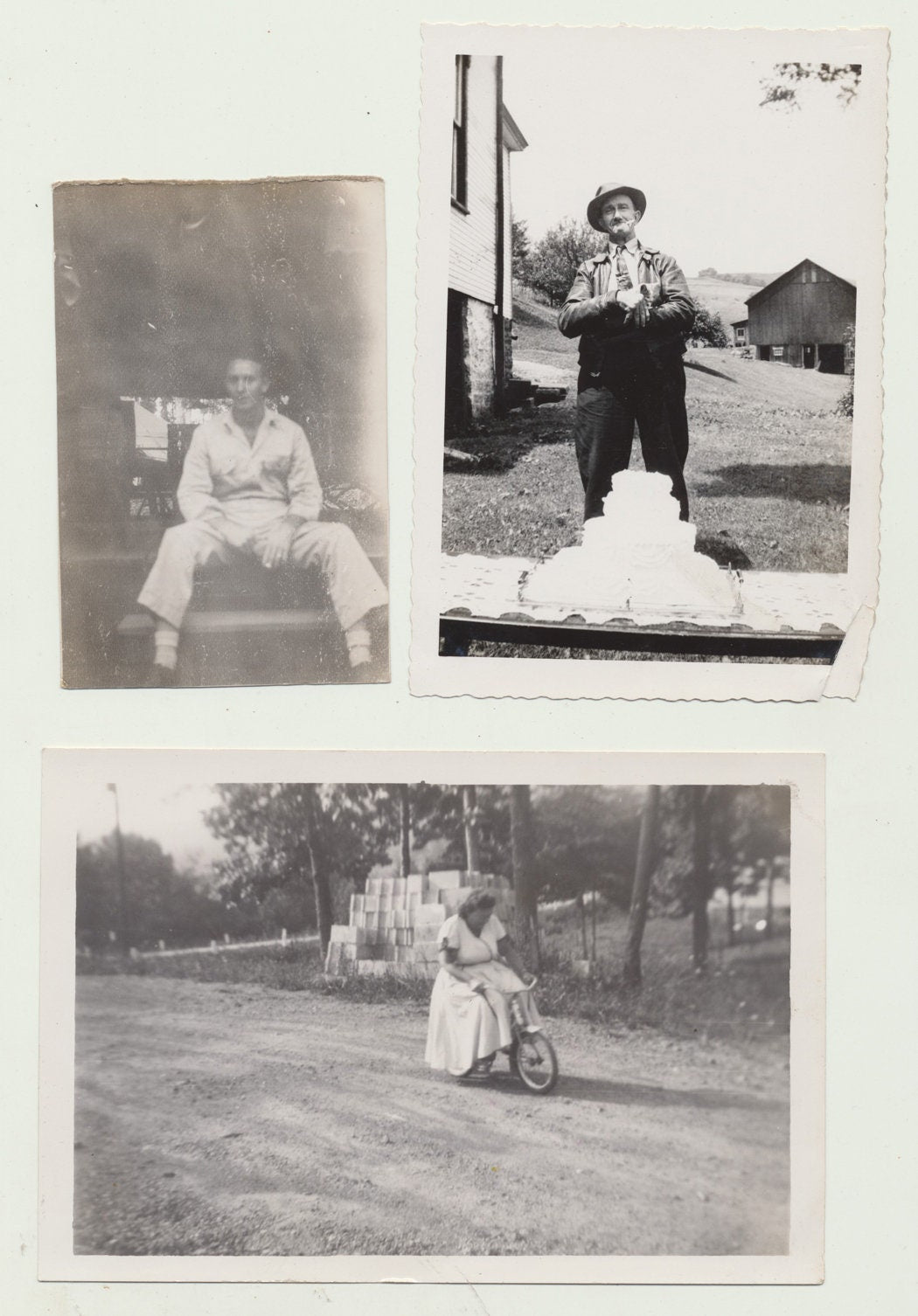 Large Lot of Found Photos. Snapshots. 39 Silver Prints. People, Places, Things.