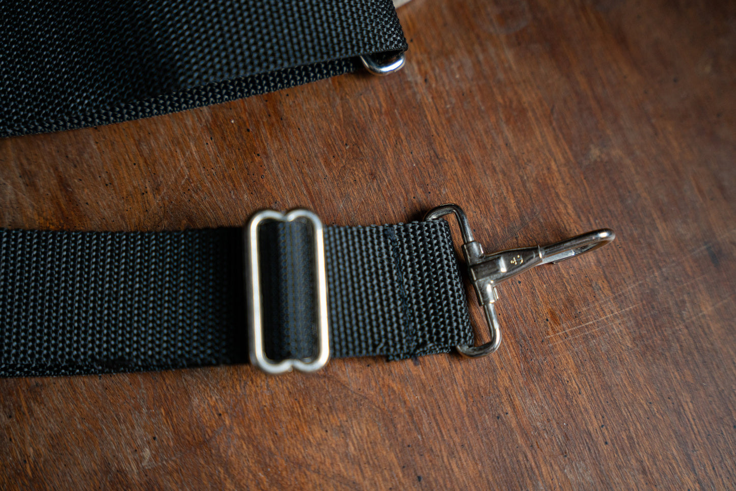 Vintage Black Heavy Duty Camera Strap - 1970s - New