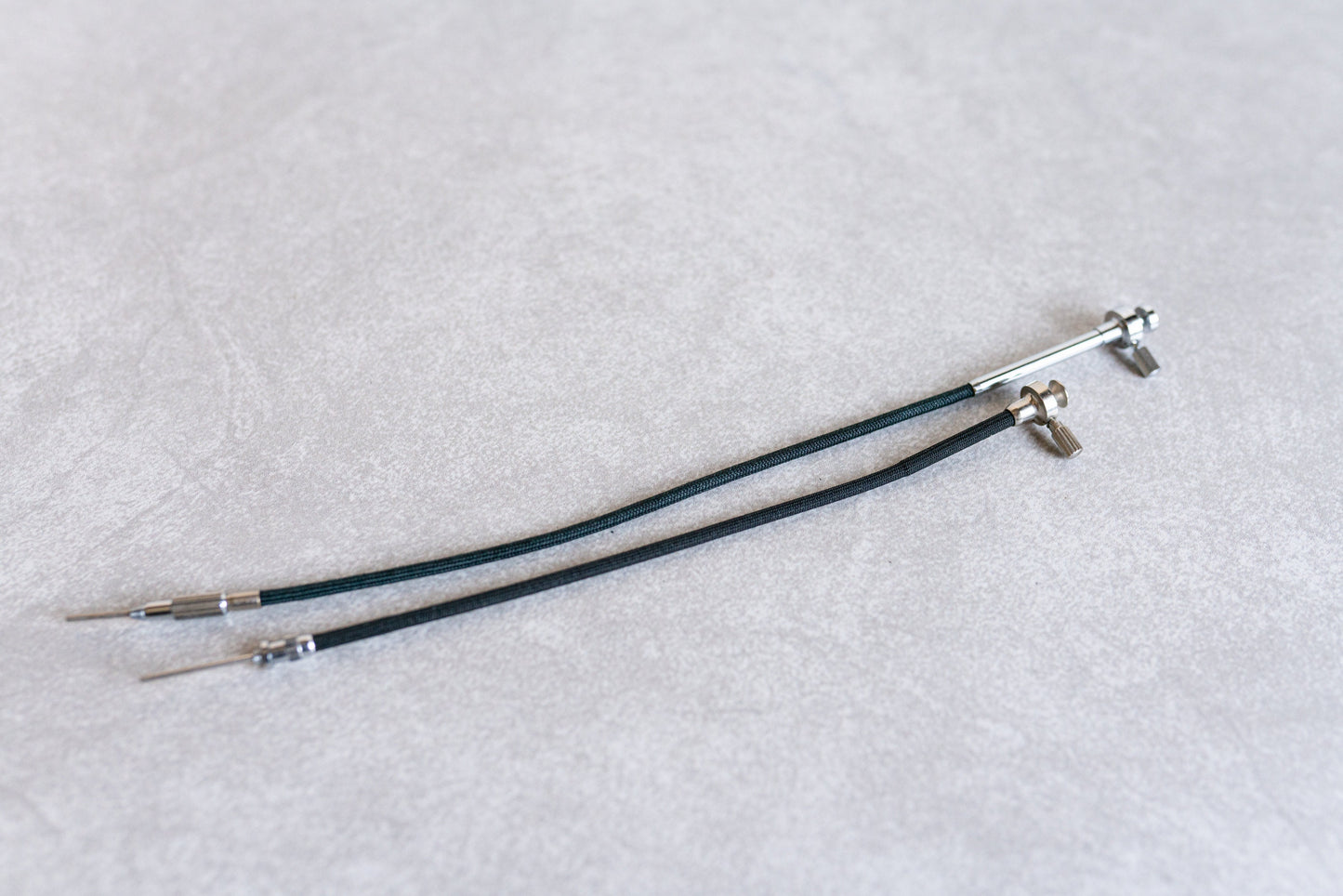 Vintage Cable Release Cables w/ Locks - Set of 2 - Small/Medium