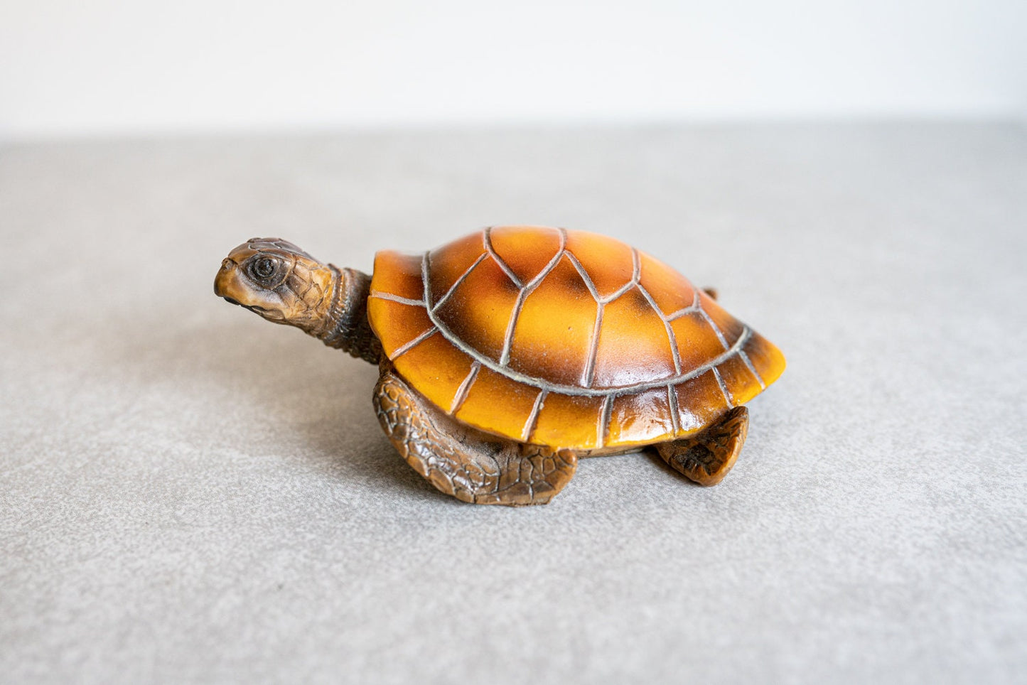 Turtles Land and Sea - Set of 2 - Wooden Sea Turtle and Plastic Tortoise