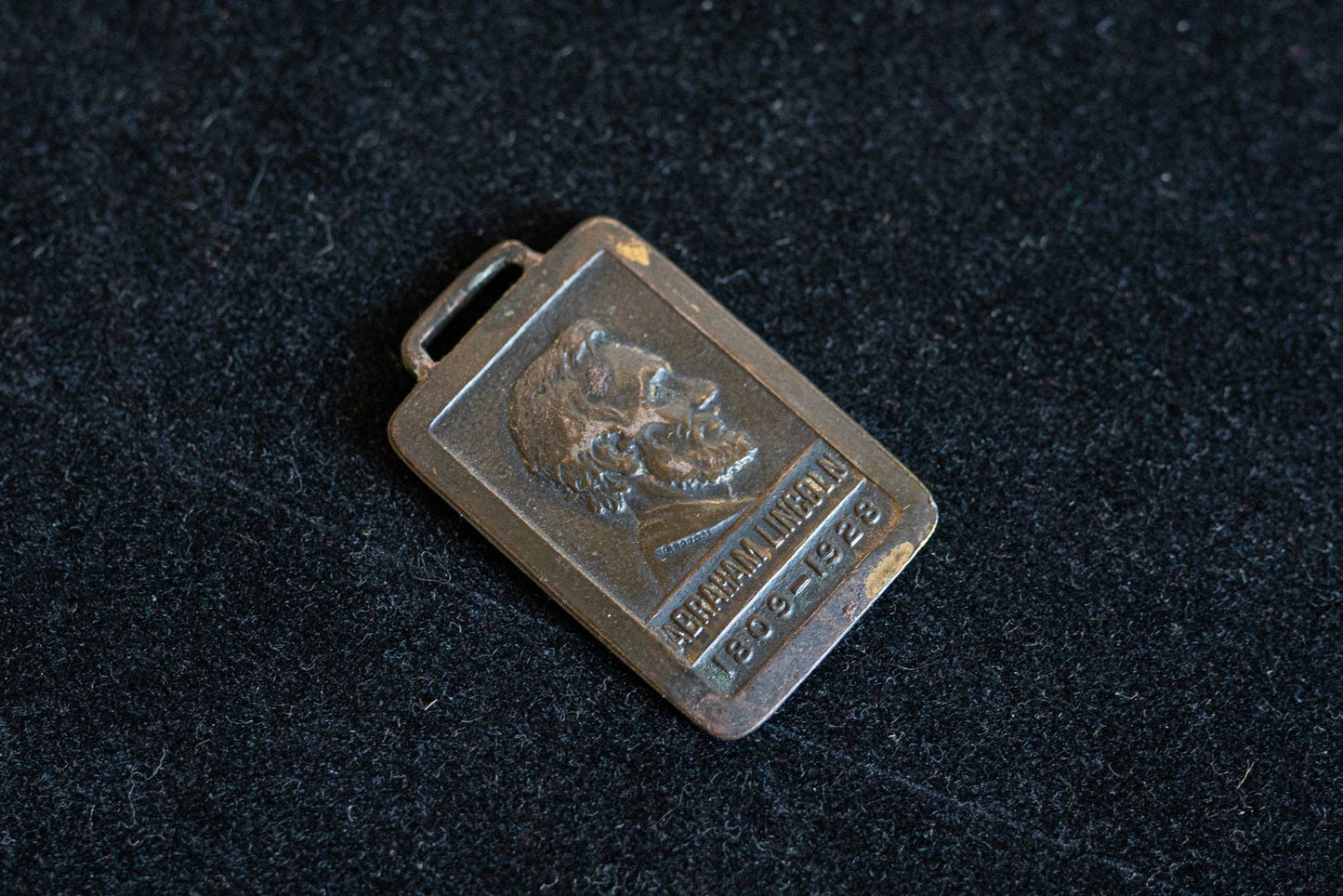 Abraham Lincoln Brass Plate