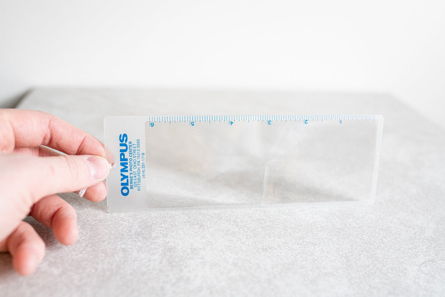 Olympus 6 Inch Ruler w/ Magnifier