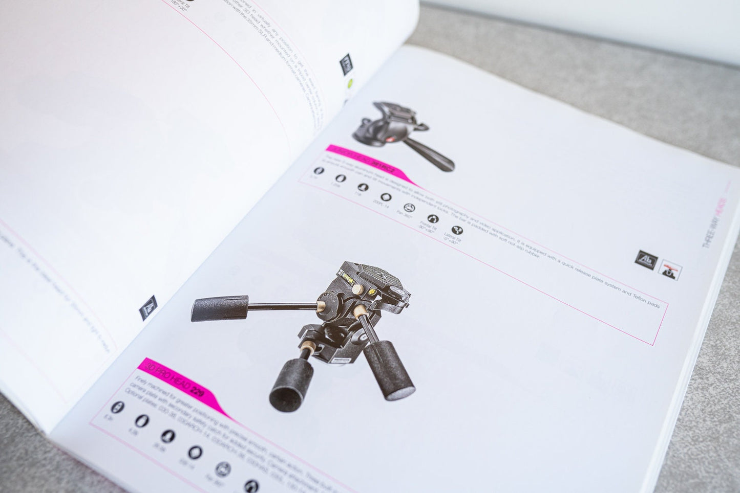 Manfrotto Professional Photo Supports Brochure Book