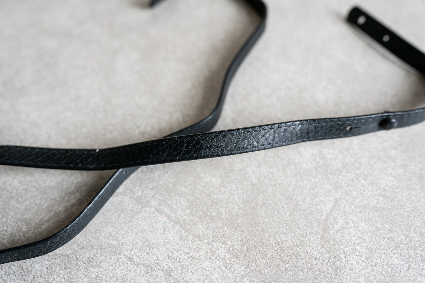 Vintage Yashica Black Vinyl Camera Strap