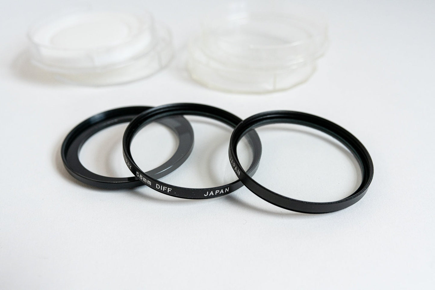 49mm to 58mm Step up Ring w/ Diffusion and Cross Star Filters